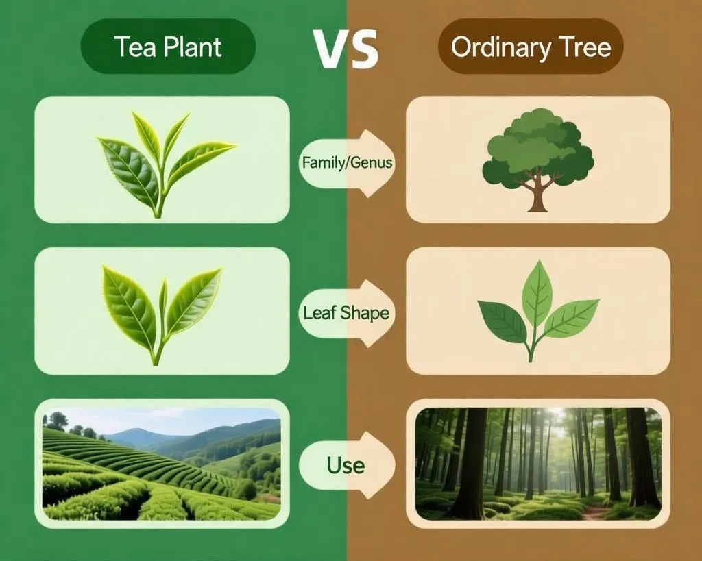 The difference between tea trees and ordinary trees.webp The difference between tea trees and ordinary trees.webp
